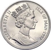 1 Crown - Elizabeth II Long-Haired Smoke Cat obverse image
