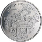 1 Crown - Elizabeth II Birth of Christ, United Kingdom, 1997 reverse image