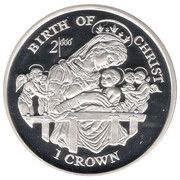 1 Crown - Elizabeth II Birth of Christ; Silver Proof, United Kingdom, 1997 reverse image