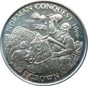 1 Crown - Elizabeth II Norman Conquest 1066, United Kingdom, 1997 reverse image