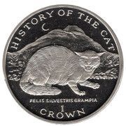 1 Crown - Elizabeth II Felis Silvestris Grampia, United Kingdom, 1997 reverse image