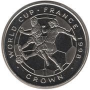 1 Crown - Elizabeth II World Cup - France, United Kingdom, 1998 reverse image
