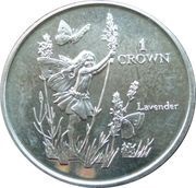 1 Crown - Elizabeth II Lavender, United Kingdom, 1998 reverse image