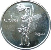 1 Crown - Elizabeth II Daffodil, United Kingdom, 1998 reverse image