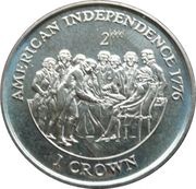 1 Crown - Elizabeth II American Independence, United Kingdom, 1998 reverse image