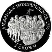 1 Crown - Elizabeth II American Independence, United Kingdom, 1998 reverse image