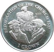 1 Crown - Elizabeth II Reformation of the Church, United Kingdom, 1998 reverse image