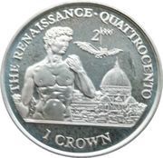 1 Crown - Elizabeth II The Renaissance, United Kingdom, 1998 reverse image