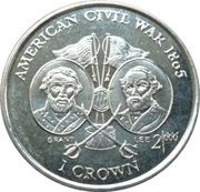 1 Crown - Elizabeth II American Civil War, United Kingdom, 1999 reverse image