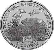 Crown - Elizabeth II Armistice Day 1918, United Kingdom, 1999 reverse image