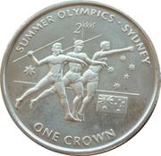 1 Crown - Elizabeth II Three Javelin Throwers, United Kingdom, 1999 reverse image
