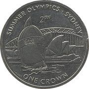 1 Crown - Elizabeth II Summer Olympics, United Kingdom, 1999 reverse image