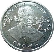 1 Crown - Elizabeth II William Webb Ellis, United Kingdom, 1999 reverse image