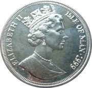 1 Crown - Elizabeth II A line out obverse image