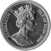 1 Crown - Elizabeth II Blue British Short Hair Cat obverse image