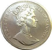 1 Crown - Elizabeth II 30th Anniversary of First Man on the Moon obverse image