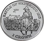1 Crown - Elizabeth II Battle of Waterloo, United Kingdom, 1999 reverse image
