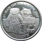 1 Crown - Elizabeth II 1st Man on the Moon 1969, United Kingdom, 2000 reverse image
