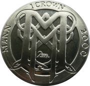 1 Crown - Elizabeth II Millennium, United Kingdom, 2000 reverse image