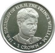 1 Crown - Elizabeth II Prince William's 18th Birthday, United Kingdom, 2000 reverse image