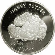 1 Crown - Elizabeth II Norbert hatches; Silver Proof, United Kingdom, 2001 reverse image