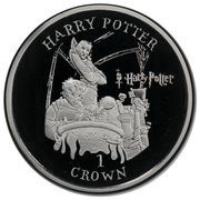 1 Crown - Elizabeth II School; Silver Proof, United Kingdom, 2001 reverse image