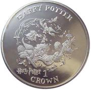 1 Crown - Elizabeth II Harry looks for the correct key, United Kingdom, 2001 reverse image
