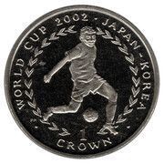 1 Crown - Elizabeth II World Cup Japan - Korea, United Kingdom, 2002 reverse image