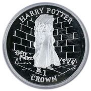 1 Crown - Elizabeth II Tom Riddle; Silver Proof, United Kingdom, 2002 reverse image