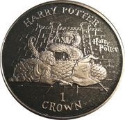 1 Crown - Elizabeth II Gryffindor Sword, United Kingdom, 2002 reverse image