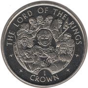 1 Crown - Elizabeth II Lord of the Rings, United Kingdom, 2003 reverse image