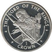 1 Crown - Elizabeth II Legolas, United Kingdom, 2003 reverse image