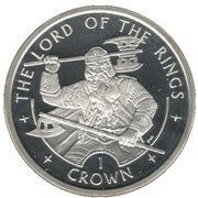 1 Crown - Elizabeth II Gimli, United Kingdom, 2003 reverse image