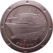 1 Crown - Elizabeth II Ocean Liner Queen Mary II, United Kingdom, 2004 reverse image
