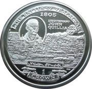 1 Crown - Elizabeth II Lieutenant John Quilliam; Silver Proof, United Kingdom, 2004 reverse image
