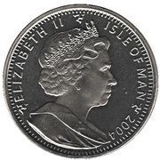 1 Crown - Elizabeth II Euro 2004 Portugal - Soccer Ball obverse image