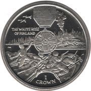 1 Crown - Elizabeth II The White Rose of Finland, United Kingdom, 2004-2005 reverse image