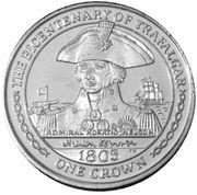 1 Crown - Elizabeth II Admiral Horatio Nelson, United Kingdom, 2005 reverse image