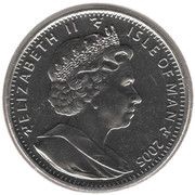 1 Crown - Elizabeth II Steam Packet - Ben My Chree VI Mona's Isle obverse image