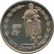 1 Crown - Elizabeth II TT - Agostini, United Kingdom, 2005 reverse image