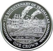1 Crown - Elizabeth II The Battle of Copenhagen-1801, United Kingdom, 2005 reverse image