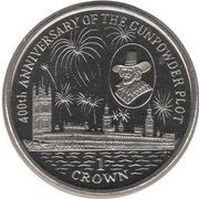 1 Crown - Elizabeth II Gunpowder Plot - Guy Fawkes, United Kingdom, 2005 reverse image
