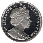1 Crown - Elizabeth II The Battle of Trafalgar; Silver Proof with copper inlay obverse image