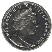 1 Crown - Elizabeth II Himalayan Cat; Coloured version obverse image