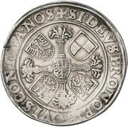 1 Thaler - George Frederick I, Bohemia, 1560-1561 reverse image