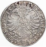1 Guldenthaler/ 60 Kreuzer - George Frederick I, Bohemia, 1571-1576 reverse image