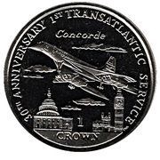 1 Crown - Elizabeth II Concorde, United Kingdom, 2006 reverse image