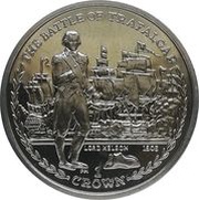 1 Crown - Elizabeth II The Battle of Trafalgar, United Kingdom, 2006 reverse image