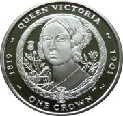 1 Crown - Elizabeth II Young Queen Victoria, United Kingdom, 2006 reverse image