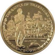 1 Crown - Elizabeth II The Battle of Trafalgar, United Kingdom, 2006 reverse image